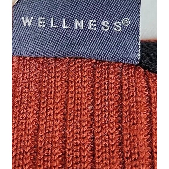 Maselli Mens XL Sweater Pullover Orange Wool Blend Knit Casual Austria Logo EUC - Picture 3 of 15